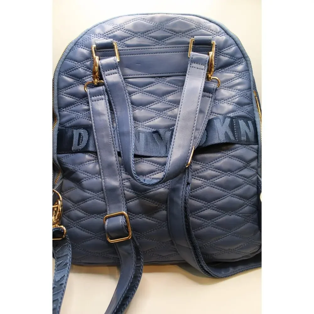 DKNY Zip Backpack Purse Blue Allure 14